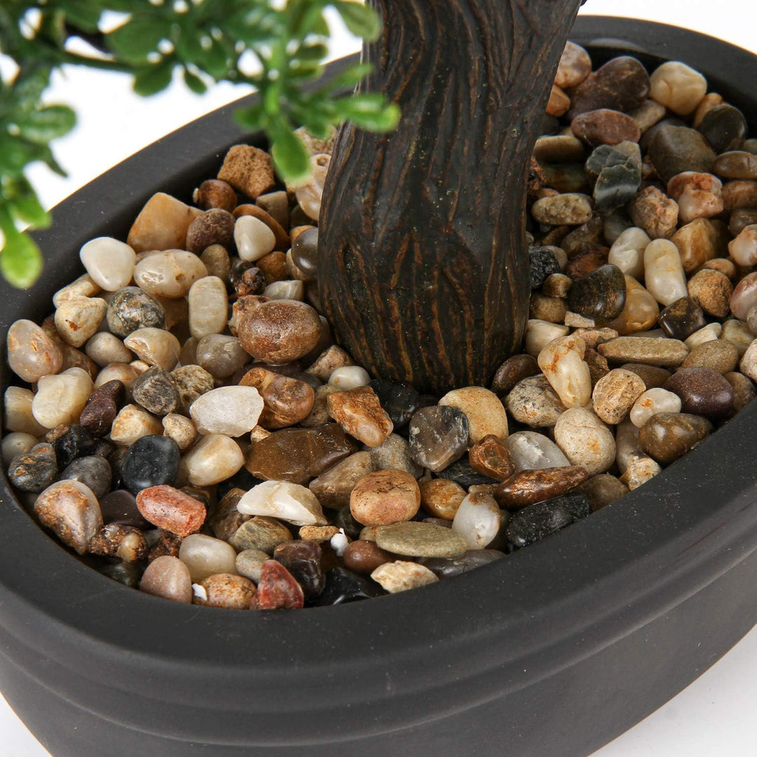 Briful Kunstbonsai Naturgetreue Künstliche Pflanze Kunstbaum Bonsai Zeder Kiefer Podocarpus Plastik
