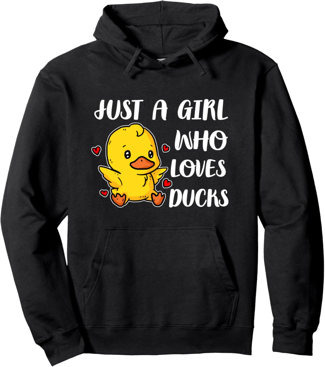 Just A Girl Who Loves Ducks Lustiges Enten Kostüm Pullover Hoodie