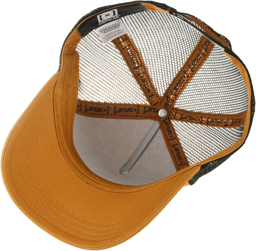 Capslab Trucker Cap mit Patch – Chupa Chups Logo – Offiziell lizenzierte Retro Cap – Snapback verste