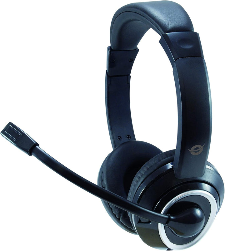Conceptronic POLONA01B USB Headset + Mikrofon, schwarz