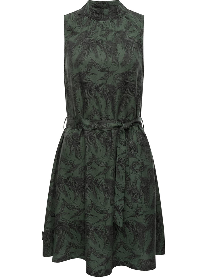 Ragwear Damen Kleid Sommerkleid kurz aus Lyocell mit Taillenband Angyc Organic XS-XL XL Kurz Dark Gr