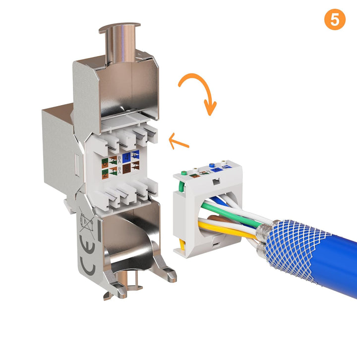 maintec CAT8.1 Universal Netzwerkdose, 40 Gbit/s Ethernet, Aufputz oder Unterputz, 2x RJ45 Keystone