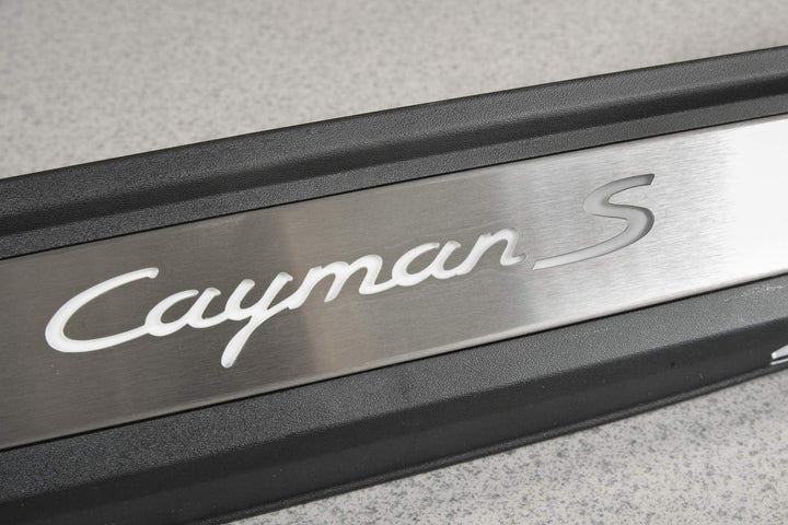 Porsche 718 Cayman S 981/982 Einstiegleiste Edelstahl+Beleuchtung LINKS