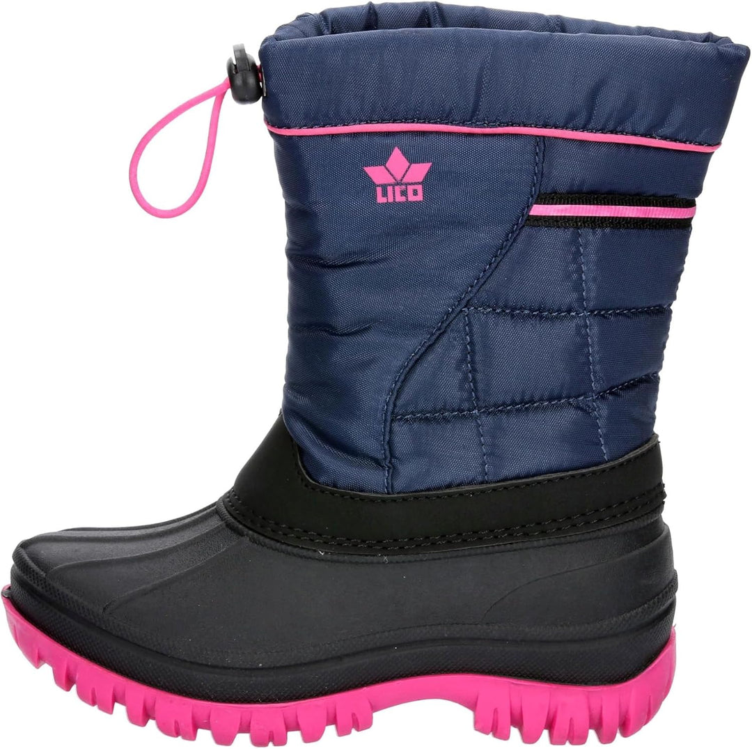 Lico Mädchen Bobby Schneestiefel 37 EU Marine Pink, 37 EU Marine Pink