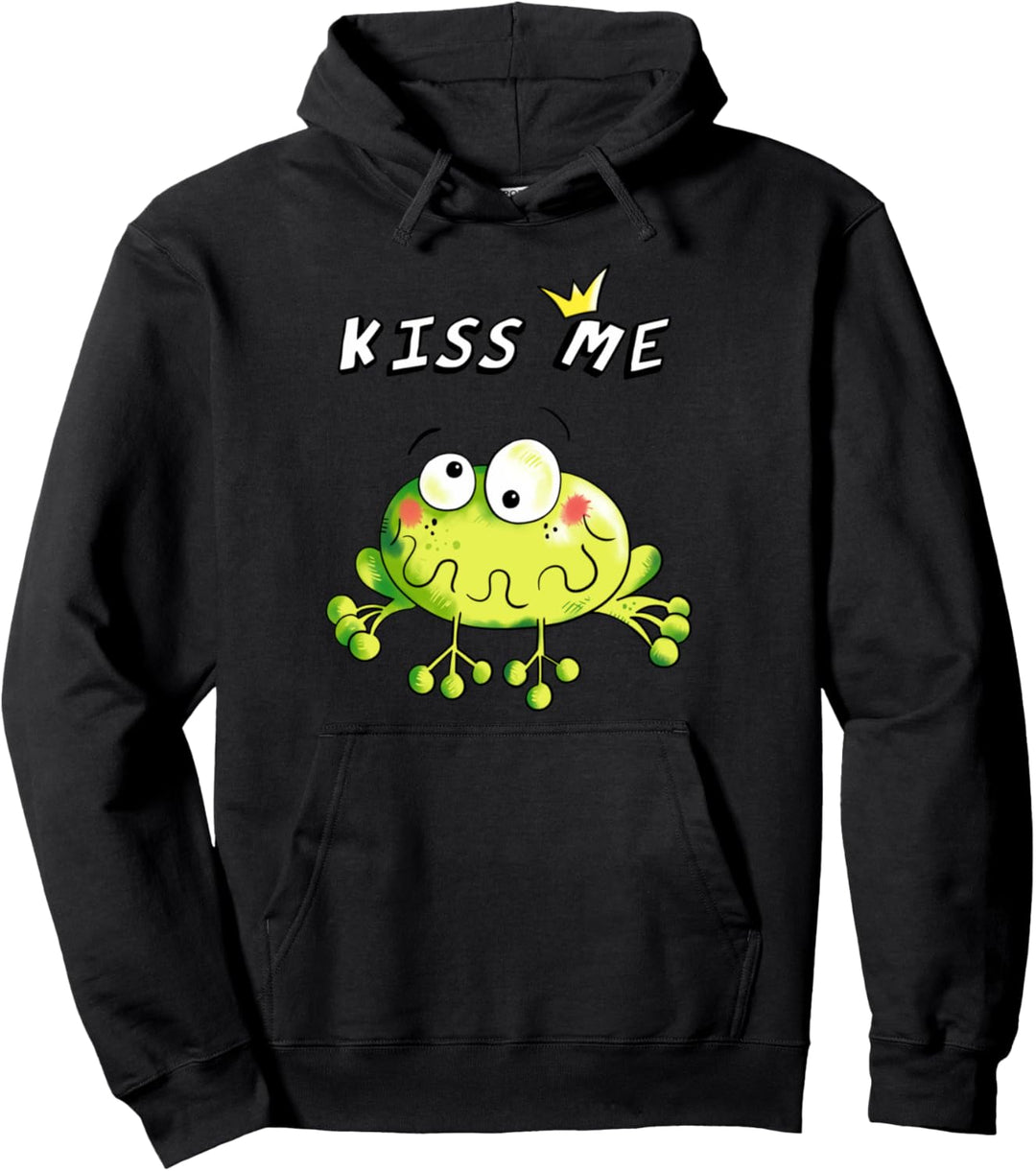 Kiss Me Frosch T Shirt Froschkönig Tiermotiv Froschmotiv Pullover Hoodie