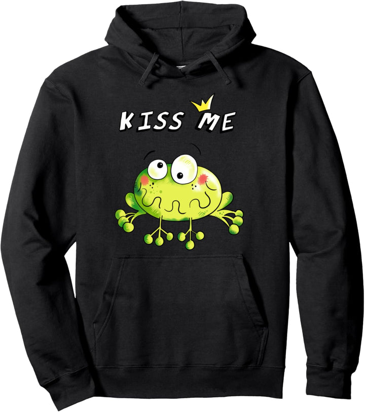 Kiss Me Frosch T Shirt Froschkönig Tiermotiv Froschmotiv Pullover Hoodie
