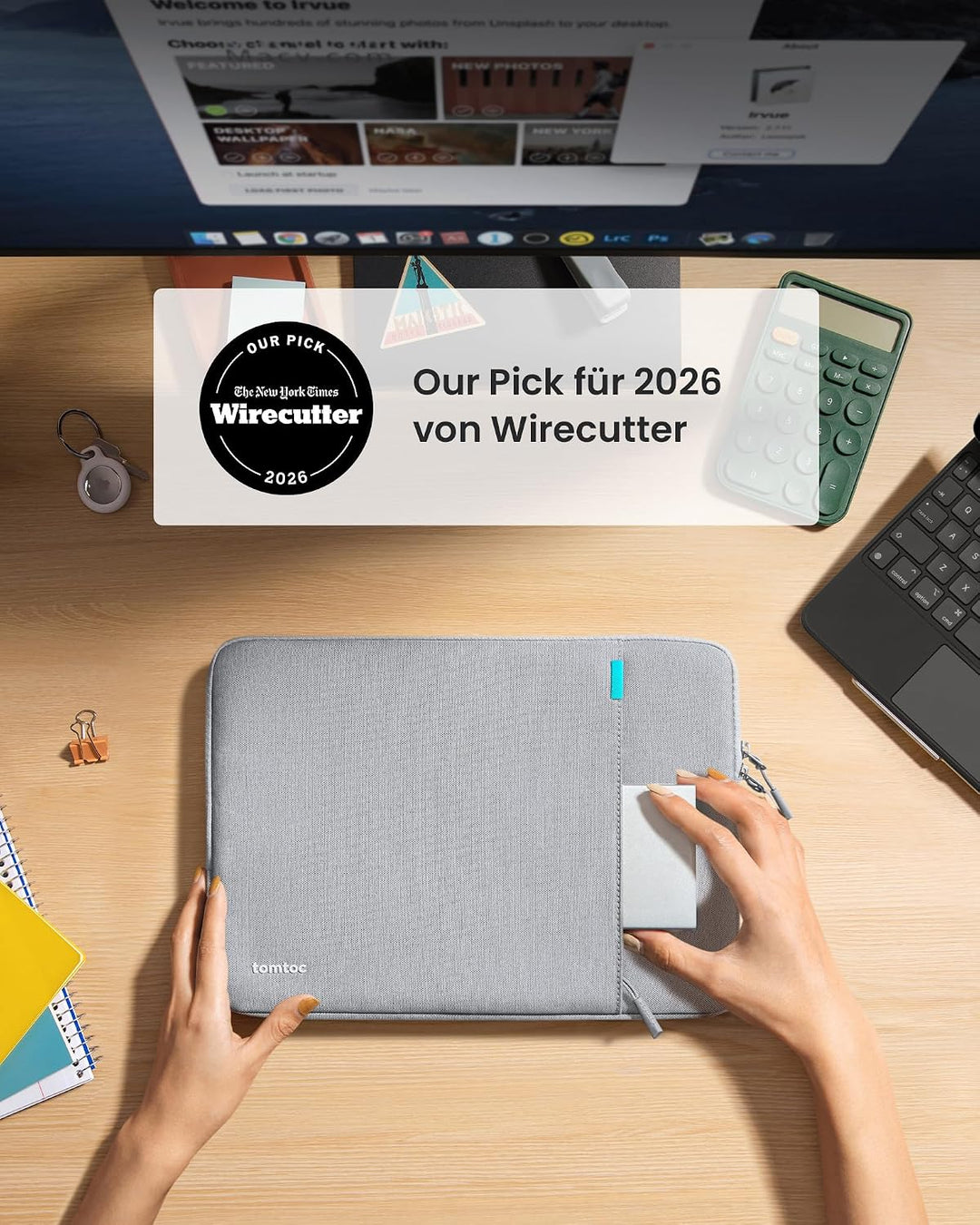 tomtoc 360° Tablet Tasche Hülle für 11 Zoll iPad Air M3/M2 2025-2024, 11 Zoll iPad Pro M4 OLED 2024,