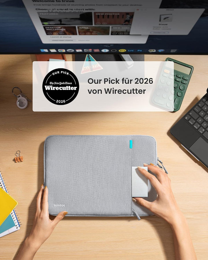 tomtoc 360° Tablet Tasche Hülle für 11 Zoll iPad Air M3/M2 2025-2024, 11 Zoll iPad Pro M4 OLED 2024,