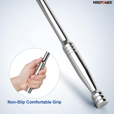 MAXPOWER Gelenkgriff Drehgriff mit 1/2" Antriebskopf, 600mm/24 Drehmomentschlüssel Schiebegriff mit