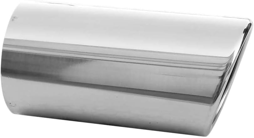 Auspuffblende Endrohr Auspuff Universell Schalldampf Edelstahl Rund bis 58mm Chrom AutoHobby