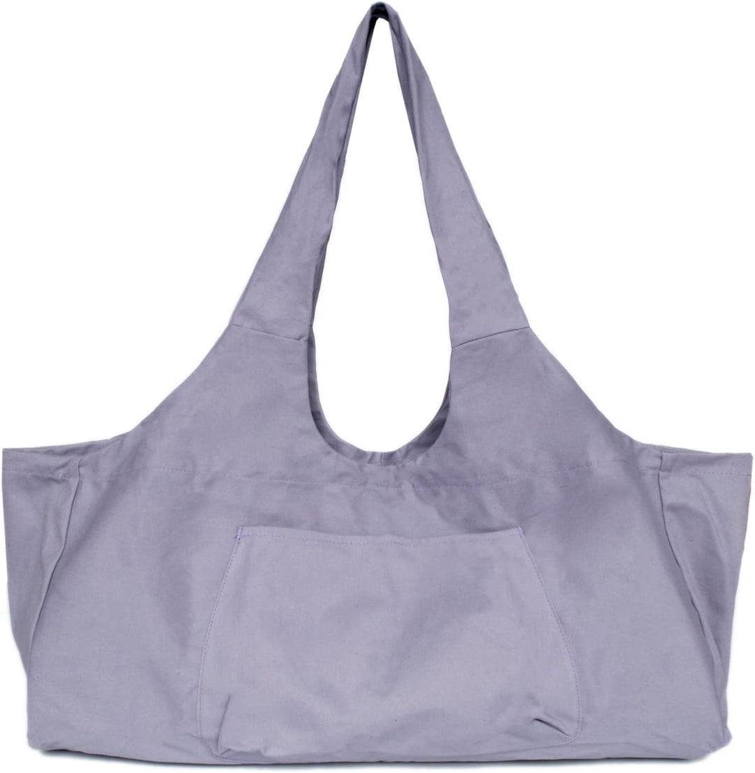 Yogatasche Grosse Yogamattentasche, Canvas-Yogamatten-Einkaufstasche mit Innentasche mit Reissversch