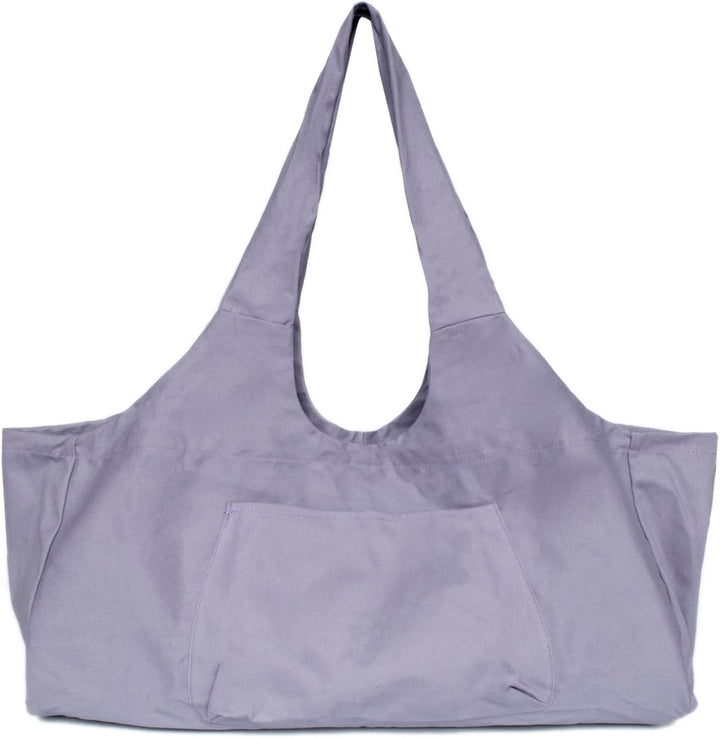 Yogatasche Grosse Yogamattentasche, Canvas-Yogamatten-Einkaufstasche mit Innentasche mit Reissversch