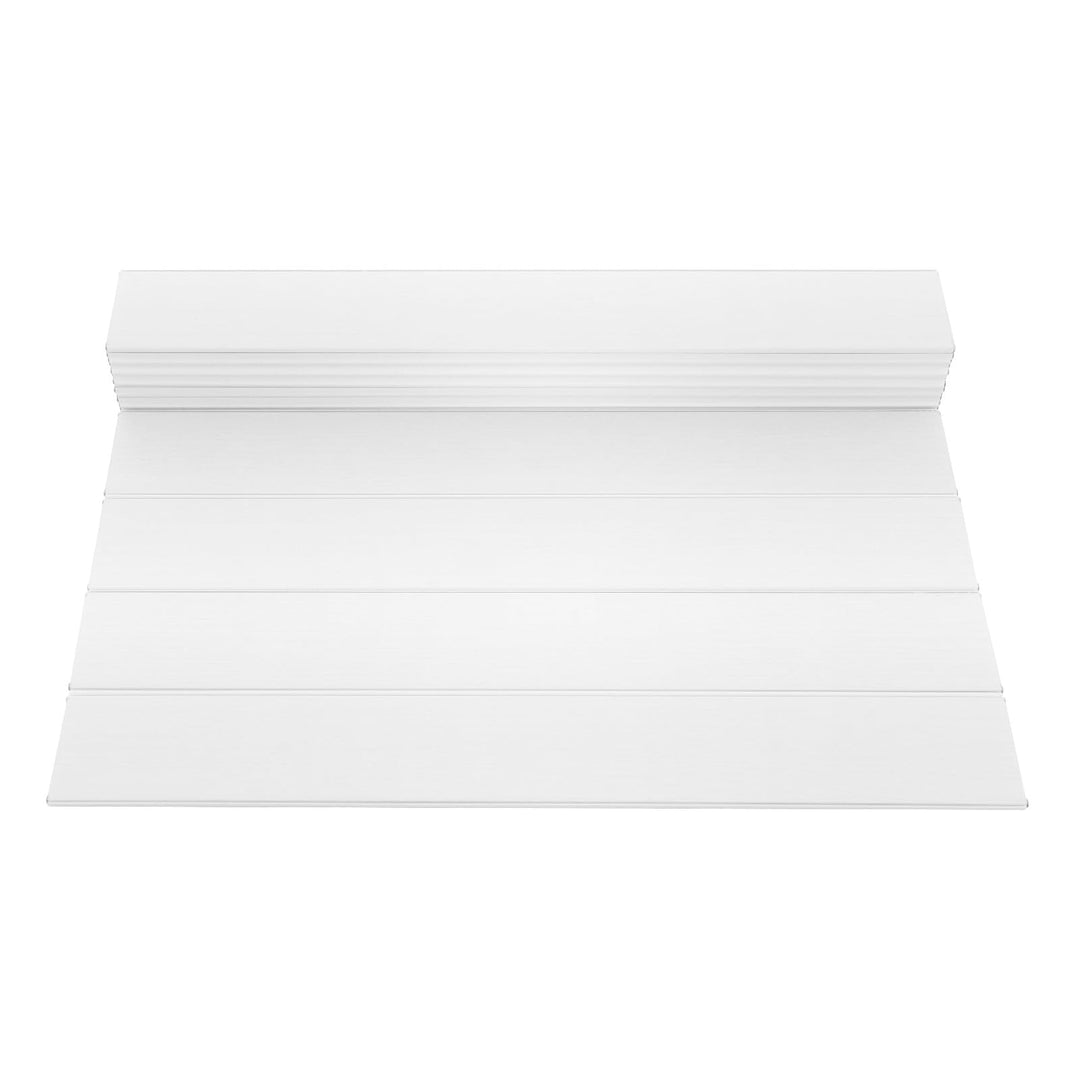 Faltbare Badewannenabdeckung, Weiss Holzoptik, 170x75cm, PVC, bis 5kg | Isoliert Badewasser, robust