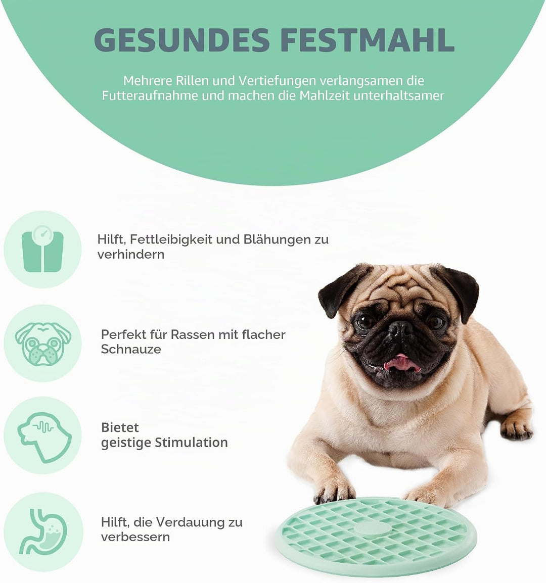 Outward Hound Fun Feeder Slo Tray Slow Feeder Hundenapf für Französische Bulldoggen und andere brach