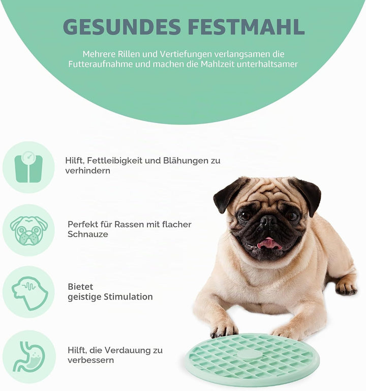 Outward Hound Fun Feeder Slo Tray Slow Feeder Hundenapf für Französische Bulldoggen und andere brach