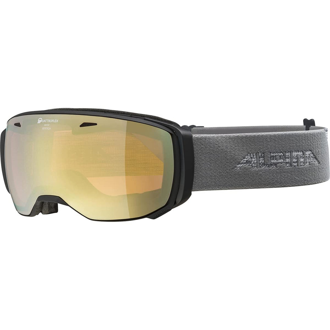 ALPINA ESTETICA Q - Verspiegelte, Kontrastverstärkende &amp; Polarisierte OTG Skibrille Mit 100% UV-Schu