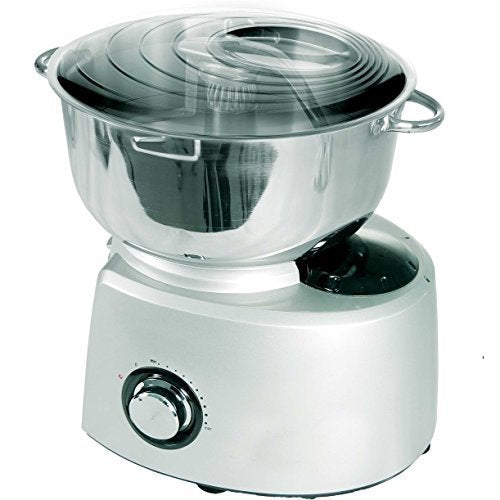 Syntrox Germany XXL 5,8 Liter Edelstahl Silber Food Processor Küchenmaschine mit tollem Zubehör