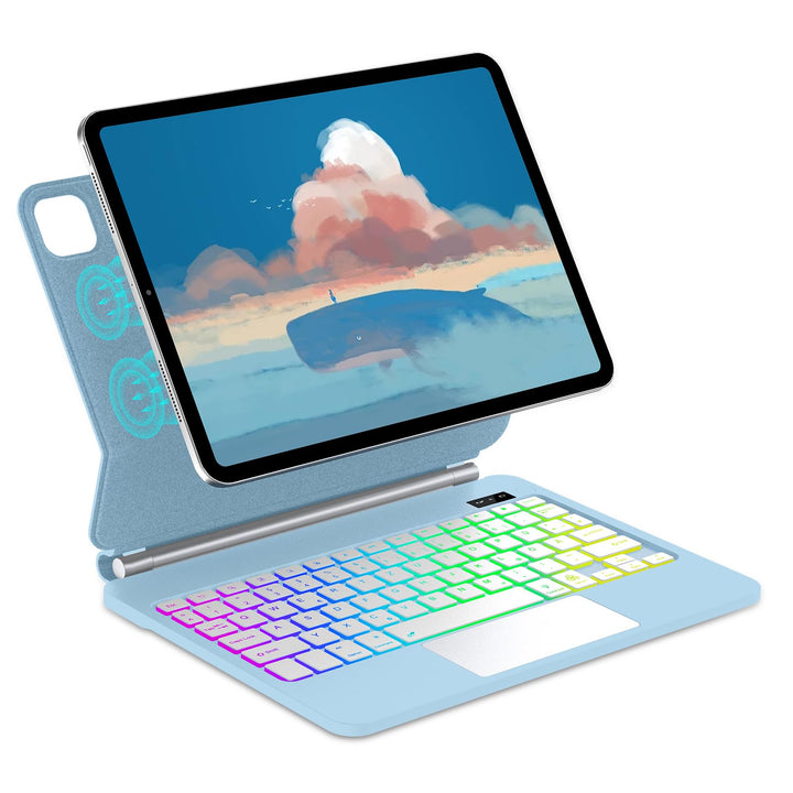 Magic Keyboard für iPad Air 11" (M3 2025, M2 2024)/iPad Pro 11 (4ª/3ª/2ª/1ª Gen), Magnetischer Ständ