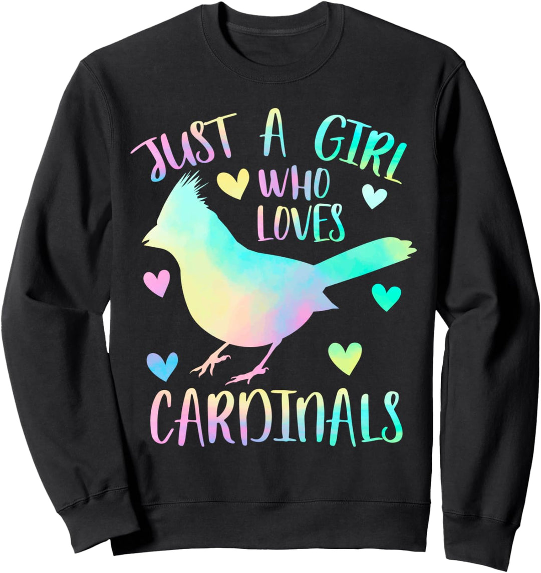 Nur ein Mädchen, das Kardinäle liebt Sweatshirt