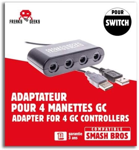 SUBSONIC Switch und Wii Adapter für 4 Game Cube Controller [