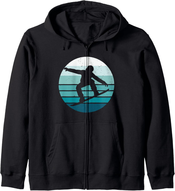 Vintage Snowboarder Geschenk Snowboarder Snowboad Kapuzenjacke