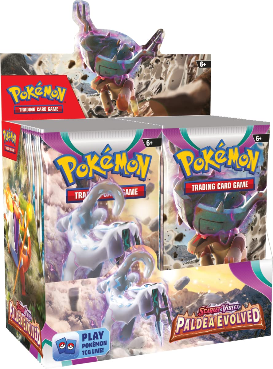 Pokémon TCG: Scarlet & Violet-Paldea Evolved Booster Display Box (36 Packs) - EN Einzelbett, Einzelb