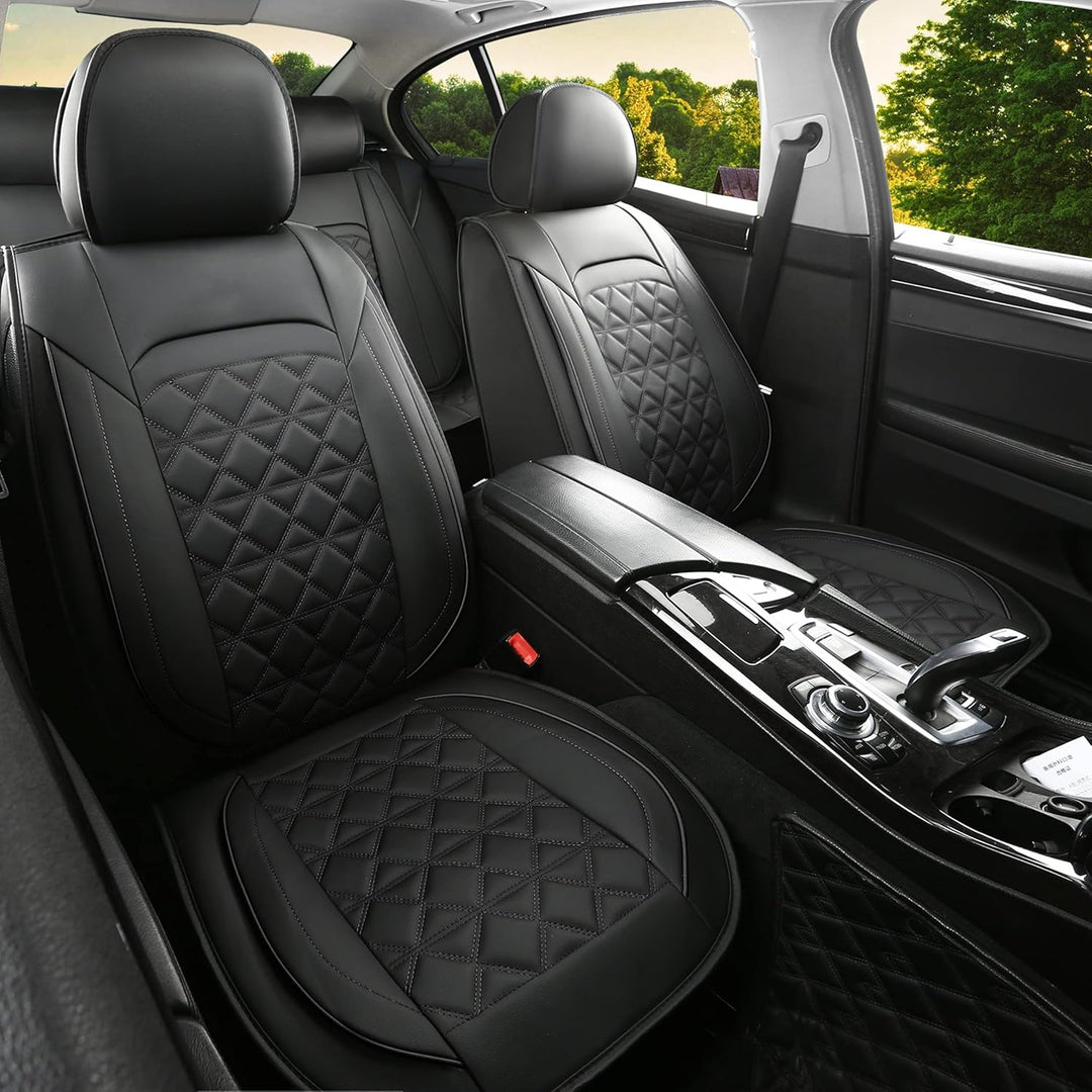 JDWBT Luxus Autositzbezüge Kunstleder Komplettset, Sitzbezüge Auto Universal, Auto Sitzbezüge Kompat