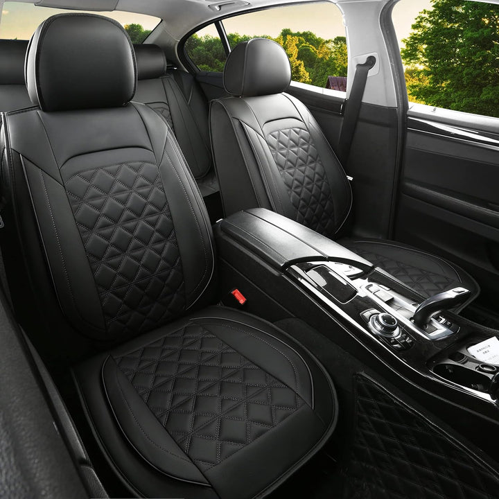 JDWBT Luxus Autositzbezüge Kunstleder Komplettset, Sitzbezüge Auto Universal, Auto Sitzbezüge Kompat