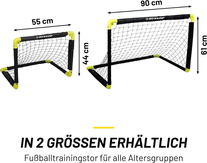 Dunlop Fussballtor - Fussballtor - Faltbares fussball Tor - Fussballtore für Garten Kinder - Fussbal