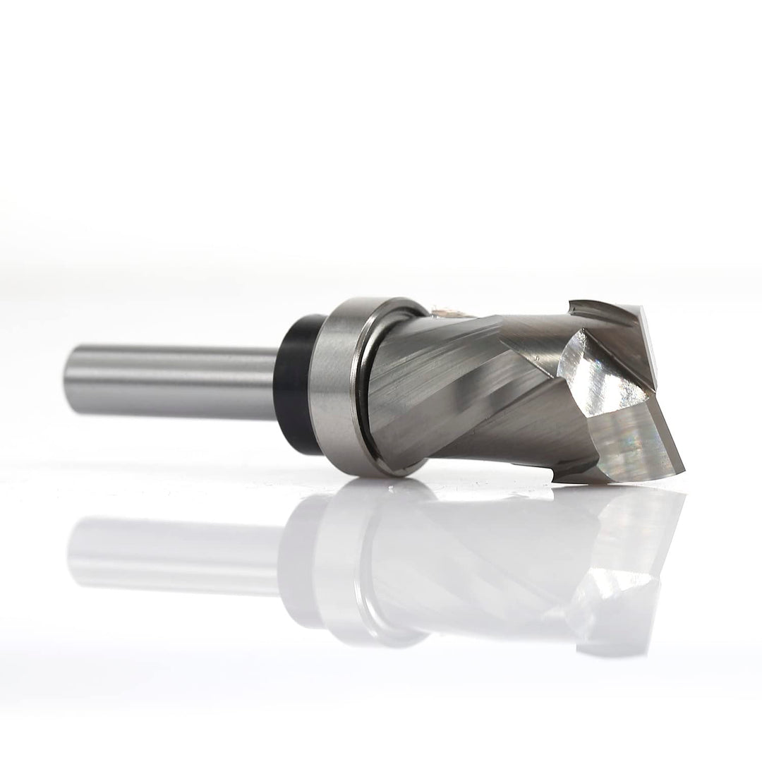 Sinoprotools Spiralfräser 8mm Schaft VHM Fräser,Kopierfräser mit 30mm Schnittlänge,Up-Down Cut Kompr