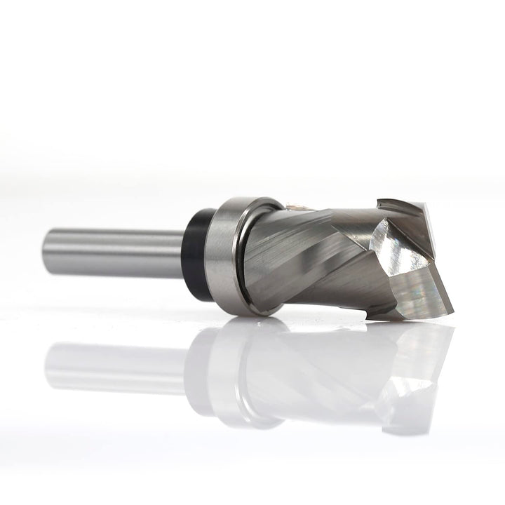 Sinoprotools Spiralfräser 8mm Schaft VHM Fräser,Kopierfräser mit 30mm Schnittlänge,Up-Down Cut Kompr