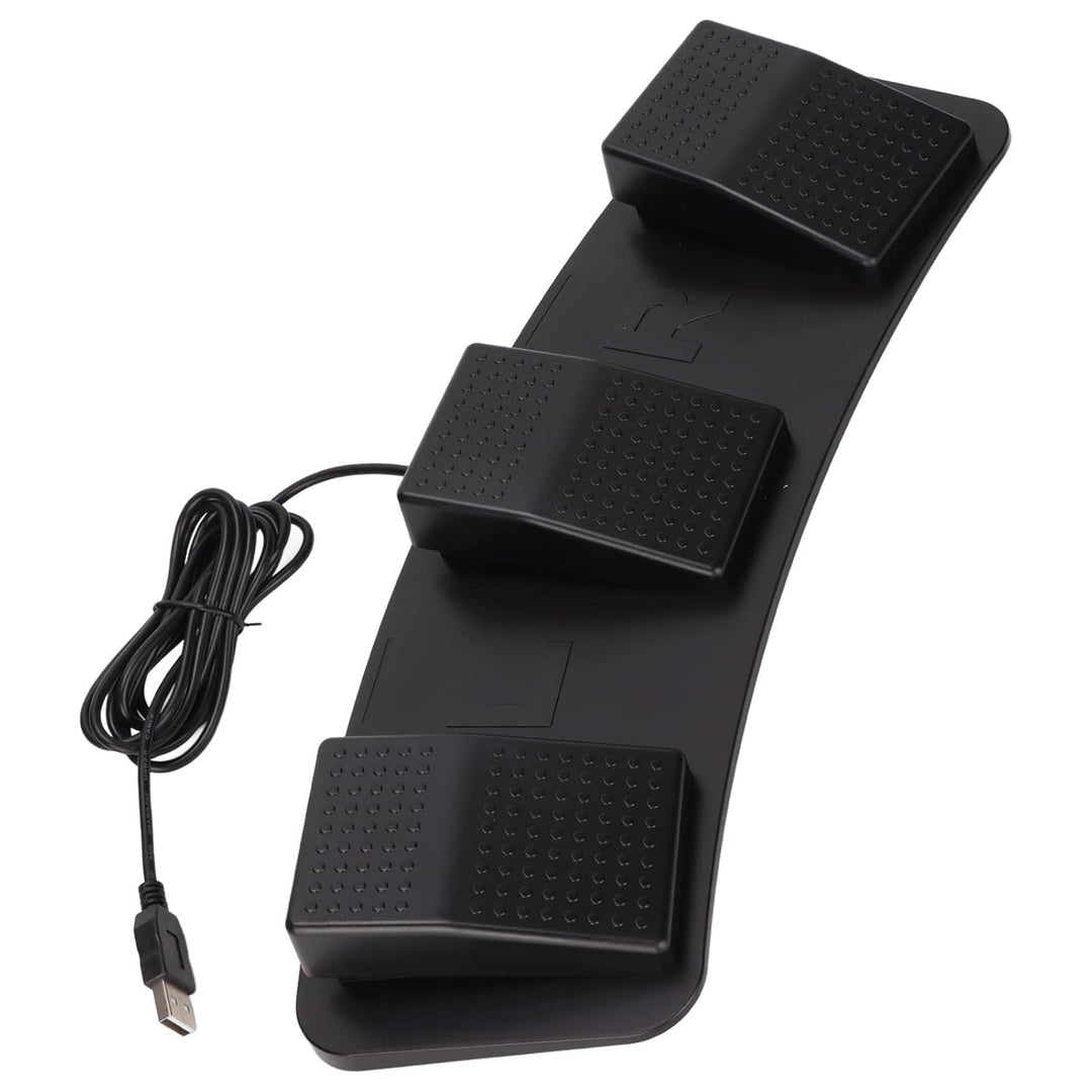 USB-Fusspedal, USB-Dreifach-Fussschalterpedal, Multifunktionales, Ergonomisches Dreifach-Fussschalte