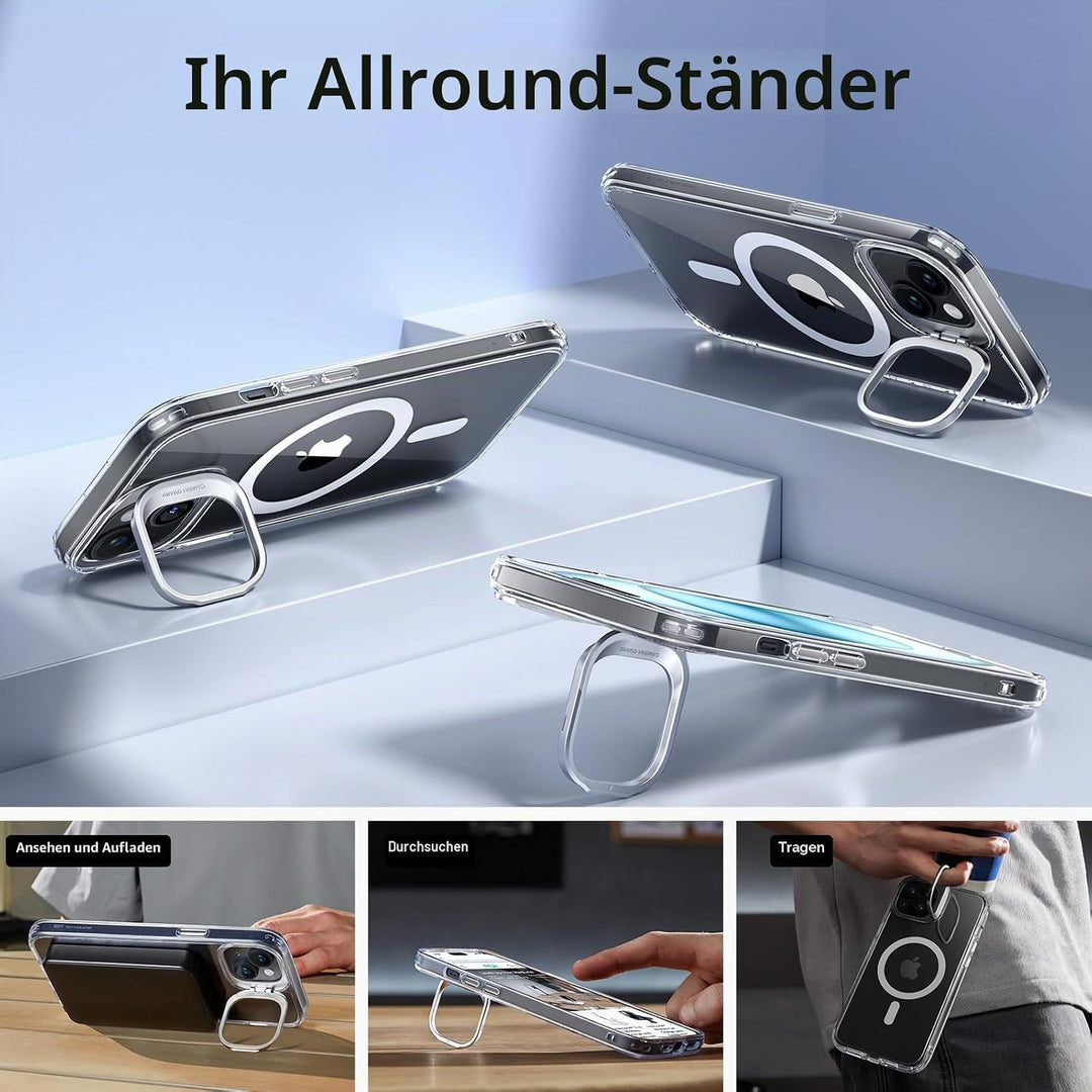 ESR für iPhone 15 Hülle Kompatibel mit MagSafe, Zertifizierte Militärschutz Handyhülle iPhone 15 Cas