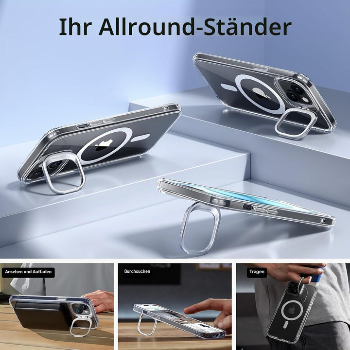ESR für iPhone 15 Hülle Kompatibel mit MagSafe, Zertifizierte Militärschutz Handyhülle iPhone 15 Cas
