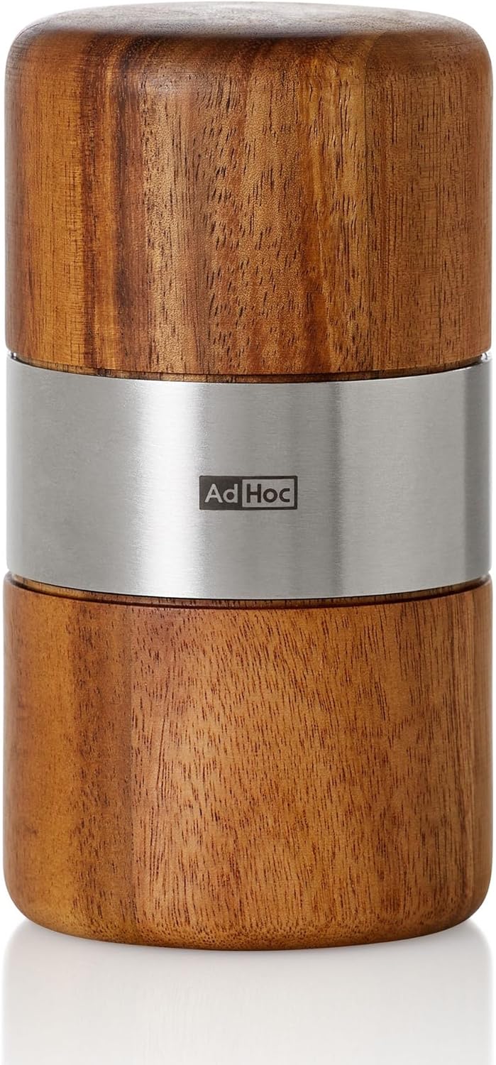 AdHoc PM70 Muskatmühle Muskato | innovative Holzmühle für edle Muskatnüsse | mit original PreciseCut