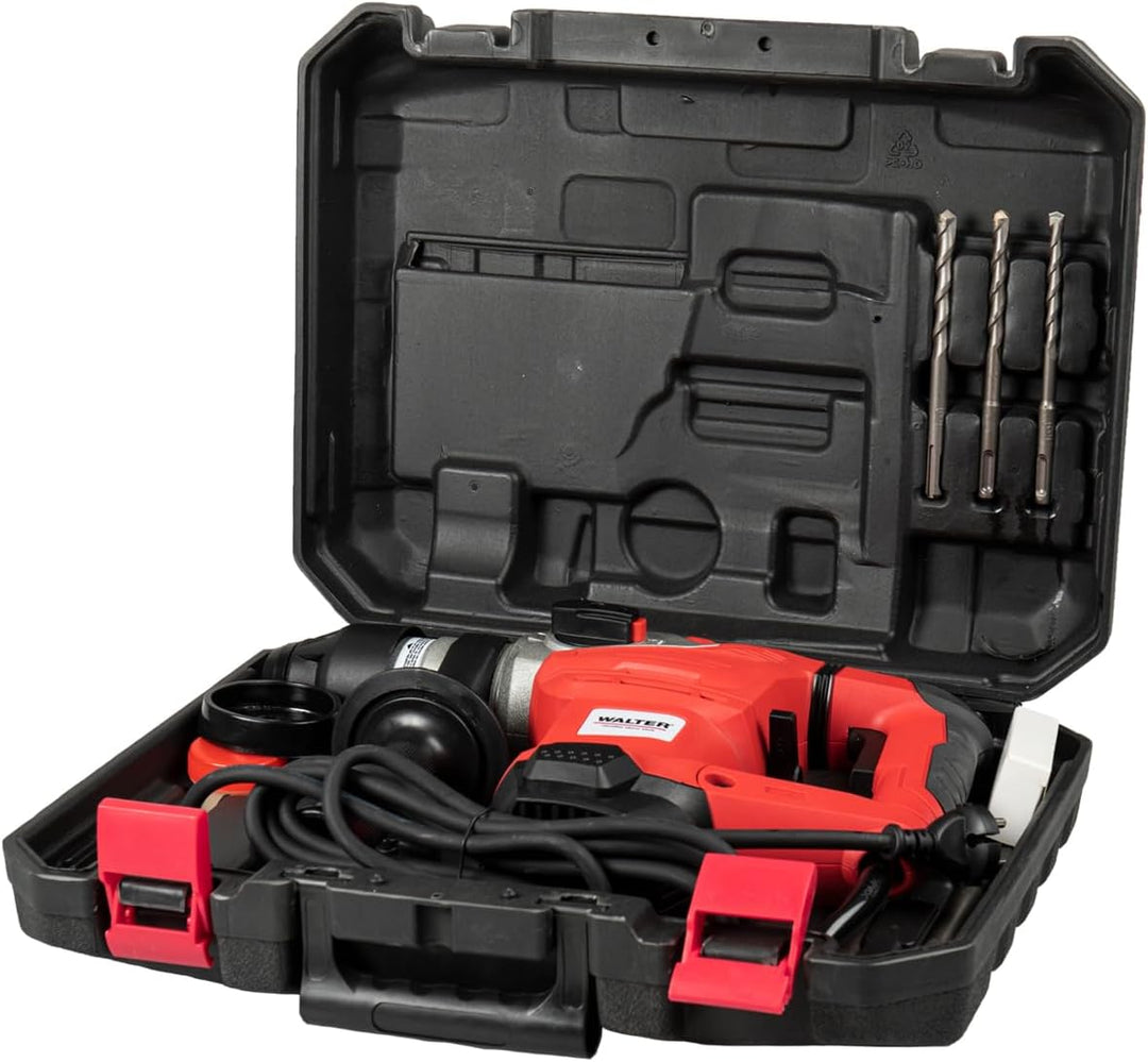 WALTER Bohr- und Meisselhammer 1500 W, optimales und leichtes Arbeiten durch vibrationsgedämpften Ha