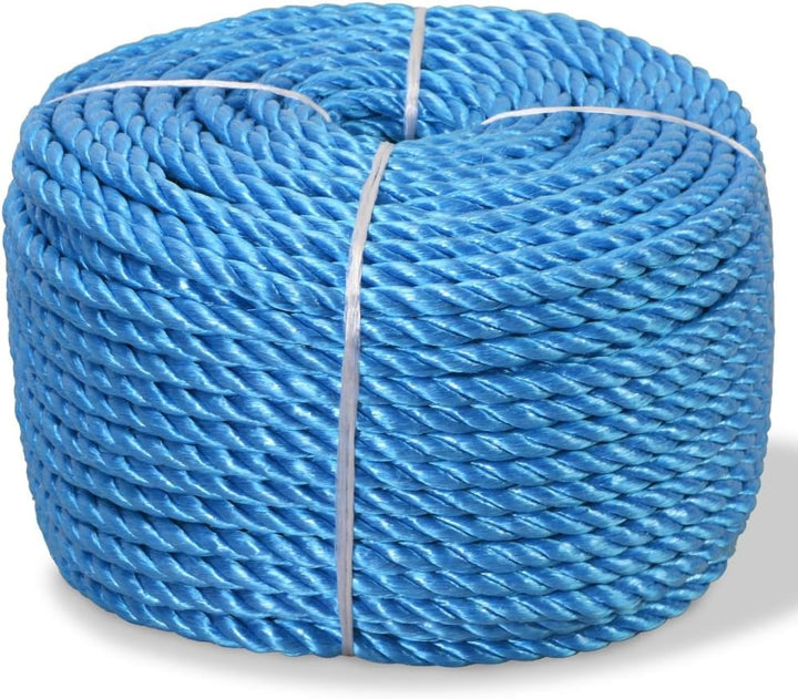 Tidyard Kunststoffseil Polypropylenseil Allzweckseil, Verschleissfest, 10 mm x 100 m Blau