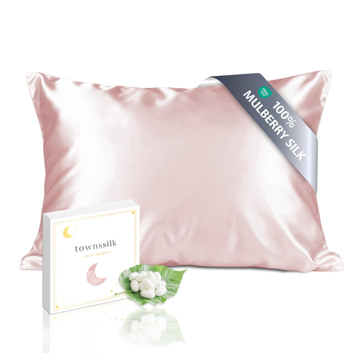 townssilk Beidseitig 100% 19mm Pure Maulbeerseide Kissenbezug für Haar und Haut Gesundheit, 1 Stück