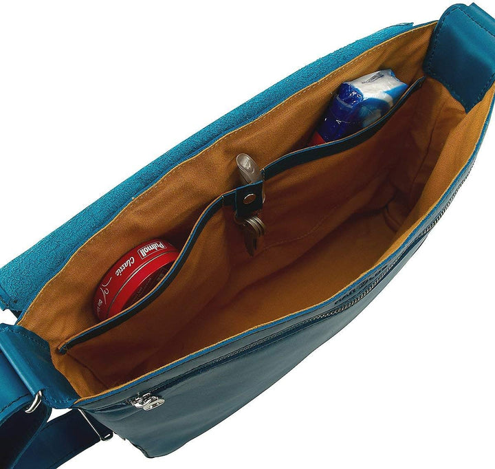 Harolds Jil Kuriertasche aus Leder 36 cm braun