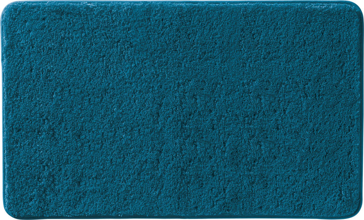 Erwin Müller Badematte, Badteppich, Badvorleger Rhodos Uni rutschhemmend Petrol Grösse 60x100 cm - u