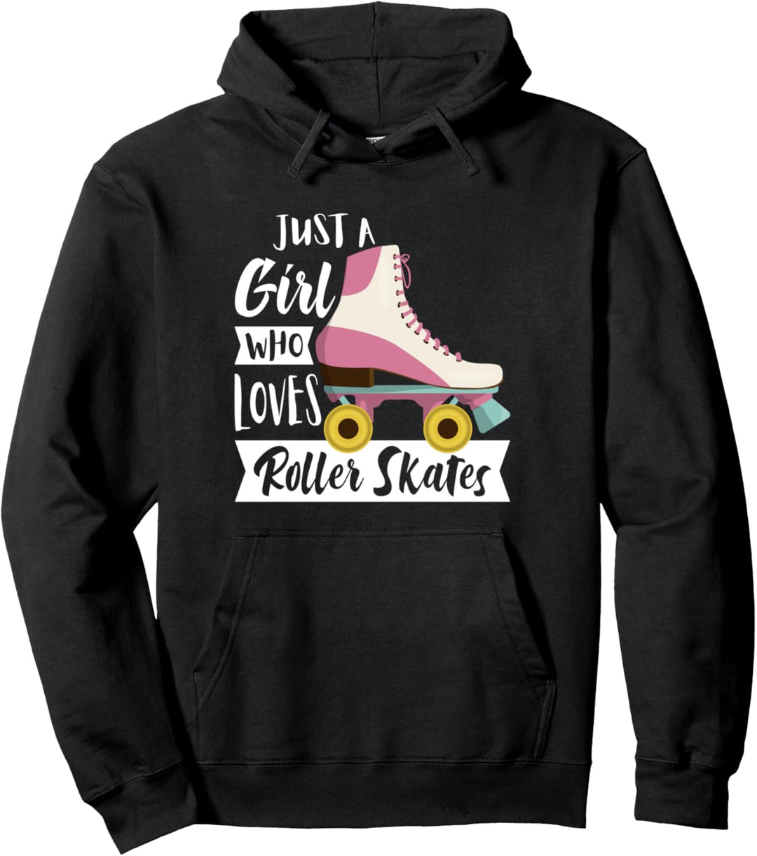 Retro Rollschuhe Roller Skates 70er 80er Kostüm Inline Skate Pullover Hoodie