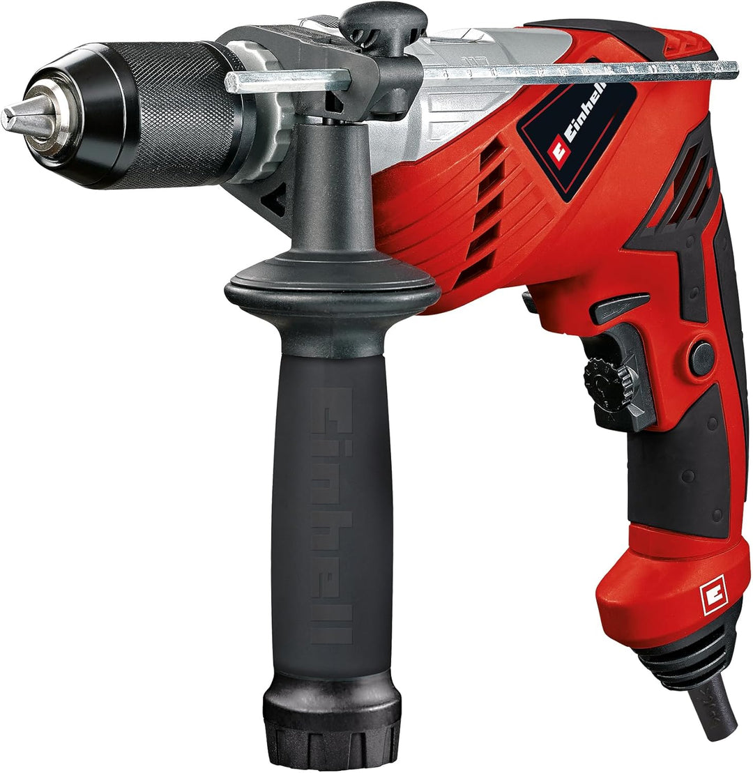 Einhell Schlagbohrmaschine TE-ID 650 E (650 Watt, Qualitätsbohrfutter aus Metall, Rechts-/Linkslauf,