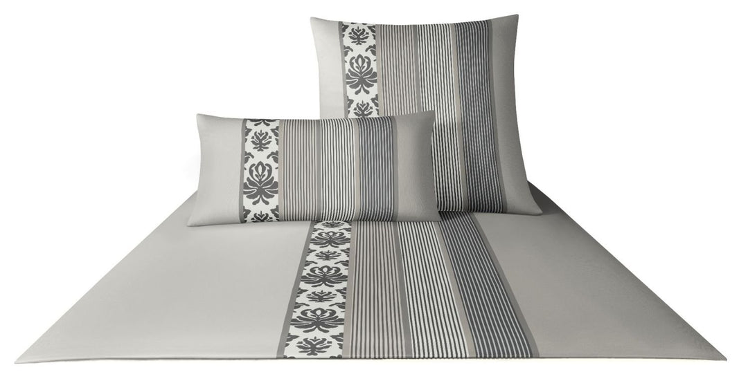 Joop! Bettwäsche Ornament Stripe 4022 Graphit - 77 2X 80x80 cm - 200x220 cm