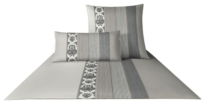 Joop! Bettwäsche Ornament Stripe 4022 Graphit - 77 2X 80x80 cm - 200x220 cm