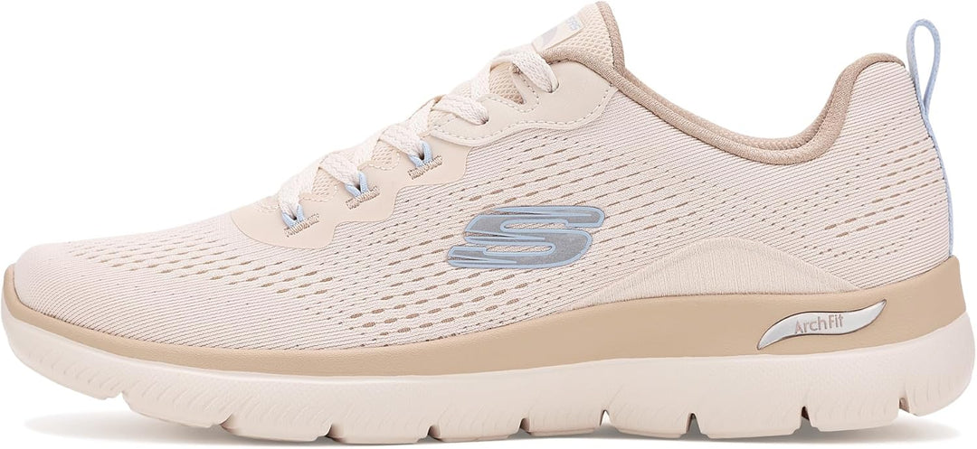 Skechers Damen Arch Fit Summits Daily Flow Turnschuhe 42 EU Natural Taupe, 42 EU Natural Taupe