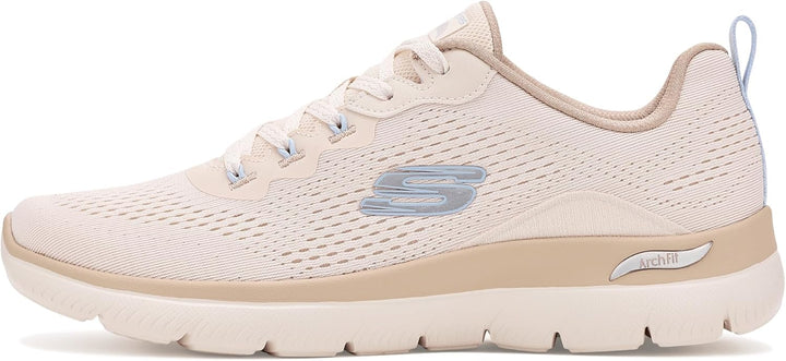 Skechers Damen Arch Fit Summits Daily Flow Turnschuhe 42 EU Natural Taupe, 42 EU Natural Taupe