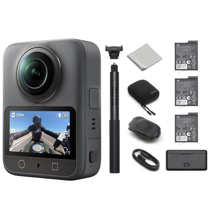 DJI Osmo 360 Adventure Combo – 360 Kamera mit 1-Zoll Sensor, 8K-360° Video, 4K/120fps & 170° Sichtfe