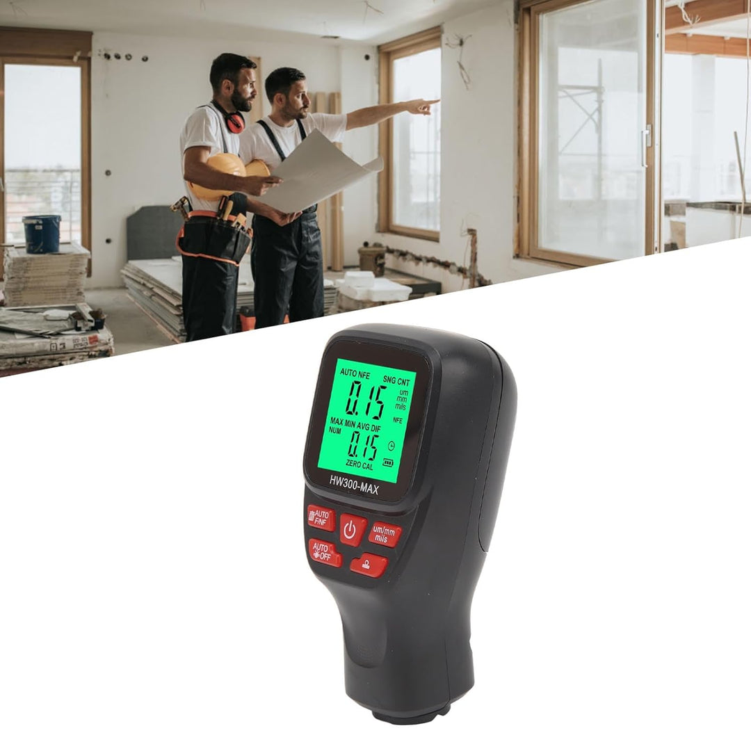 Lackdickenmessgerät, Hochpräzises Digitales 6-FilmMessgerät für Metall 0-2000 um Meter Auto e Schwar
