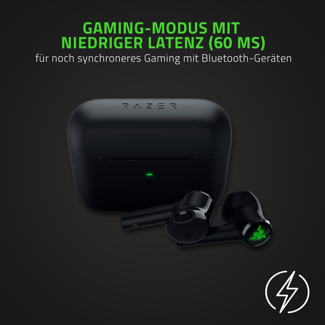 Razer Hammerhead True Wireless X - Niedrig Latenz Ohrstöpsel (Niedrig Lattenz 60ms Gaming Modus, Mob