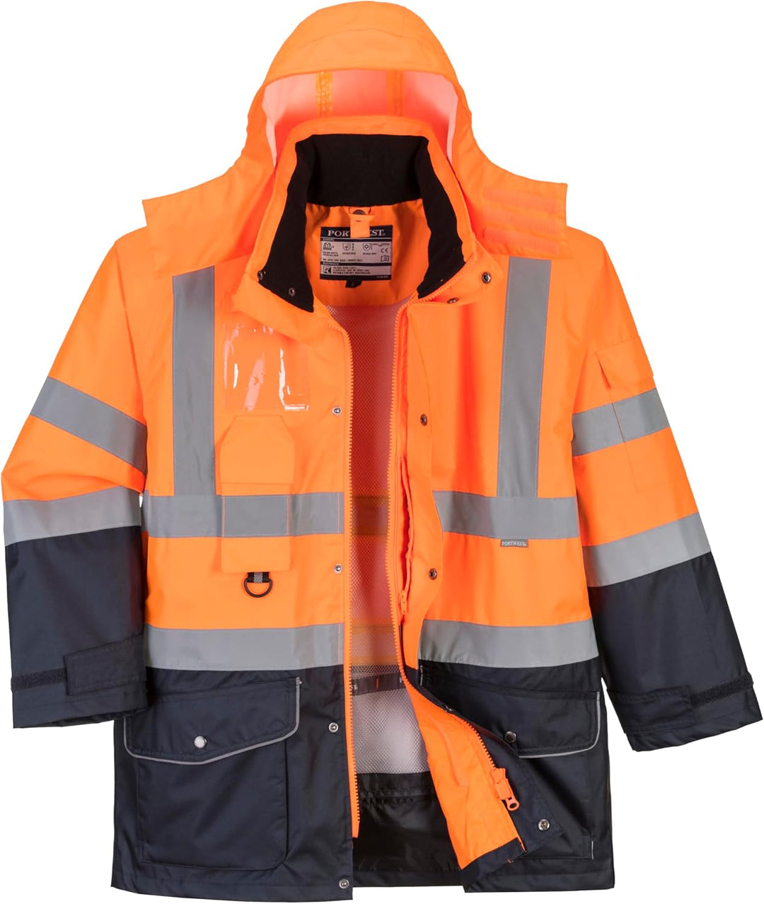 Hi-Vis 7in1 Contrast Jacket - Color: OrNa - Talla: XL XL Orange, XL Orange